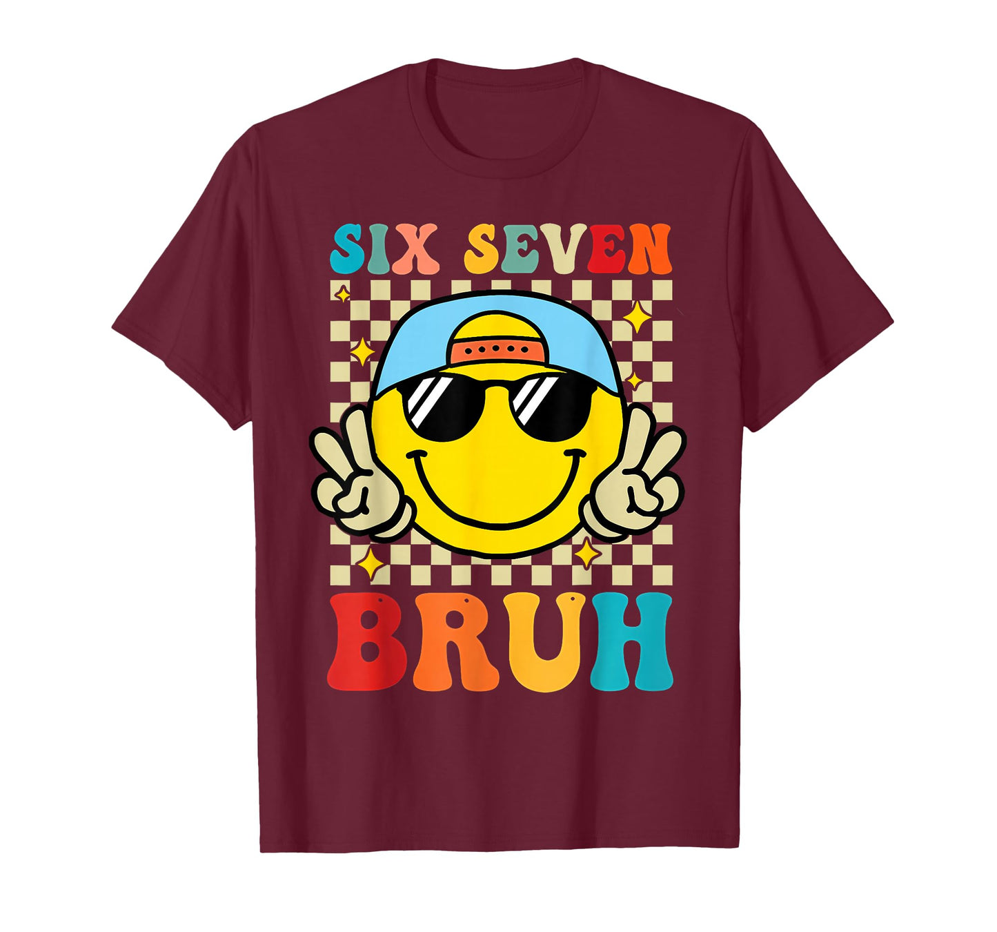 67 Meme Gen Alpha Slang 6 7 Six Seven Bruh Funny Boys Kids T-Shirt