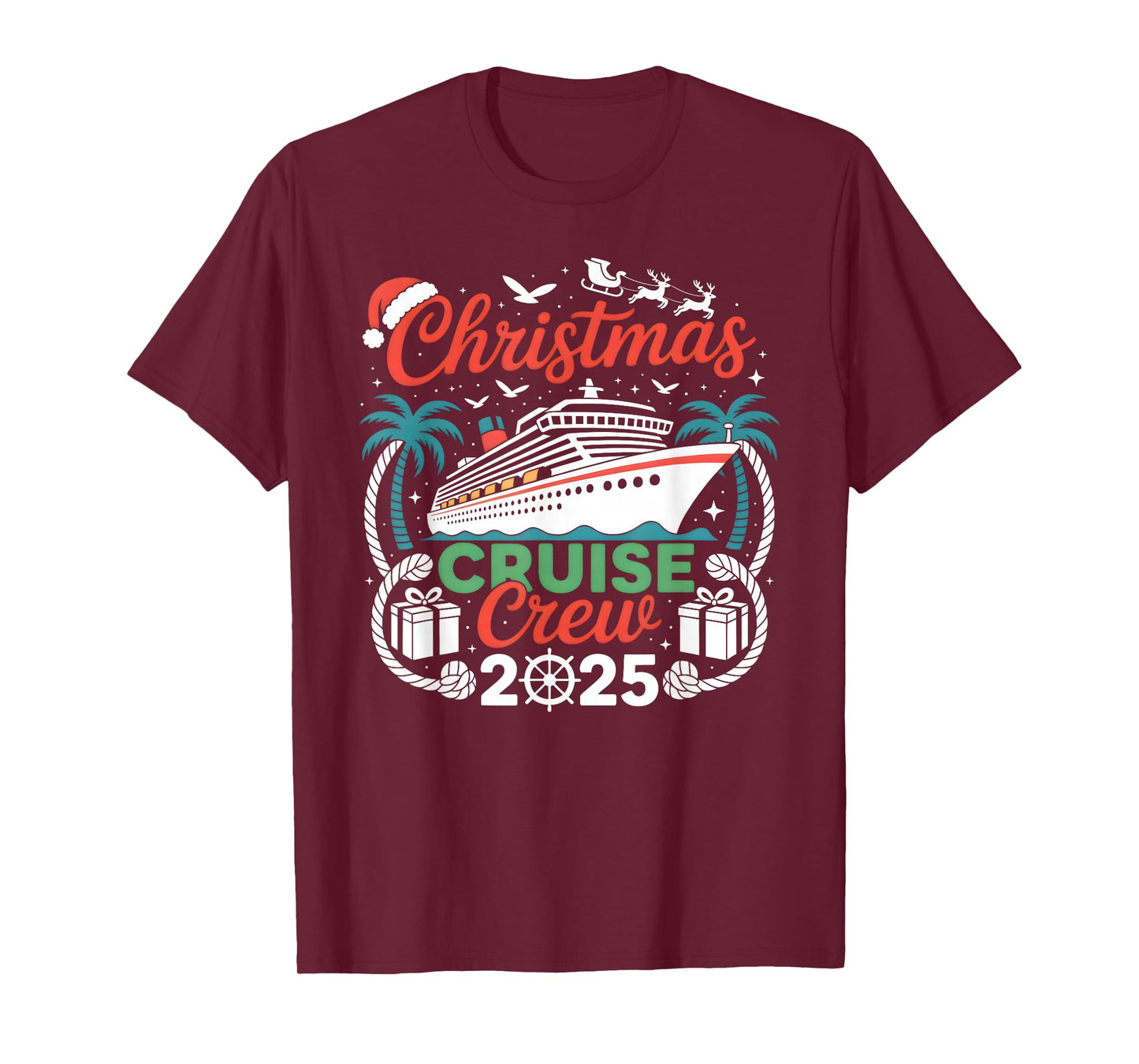 Christmas Cruise Crew 2025 Matching T-Shirt
