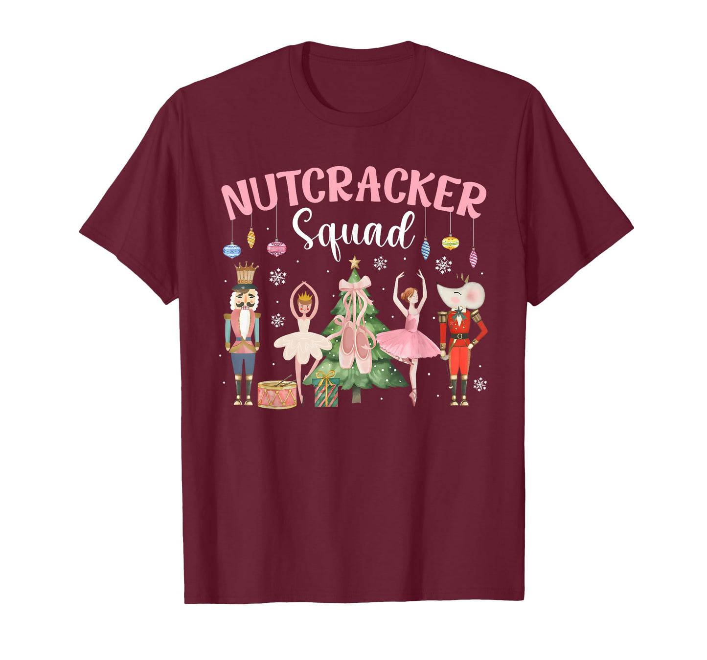 Christmas Nutcracker Squad Ballet Dance Women Kids Girls T-Shirt