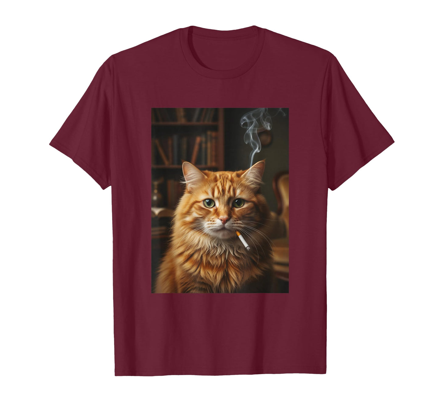 Cool Retro Cat Smoking Cigar Classy Cat Gangster Kitty Meme T-Shirt