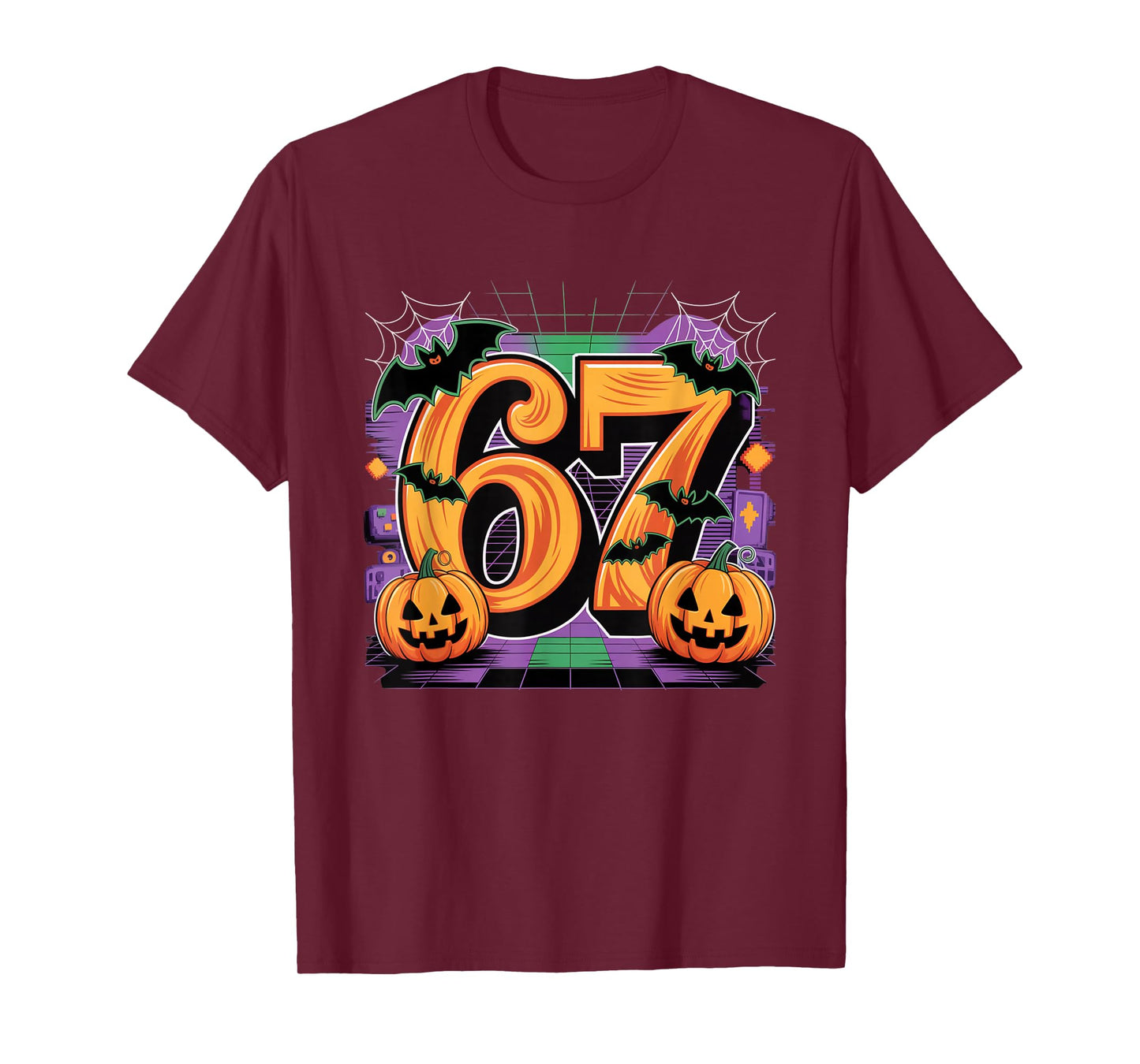 Number 6 Funny Meme Saying 6 7 Six Seven Halloween Costume T-Shirt
