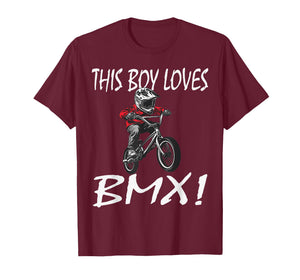 This boy Loves BMX, Kids BMX T-Shirt