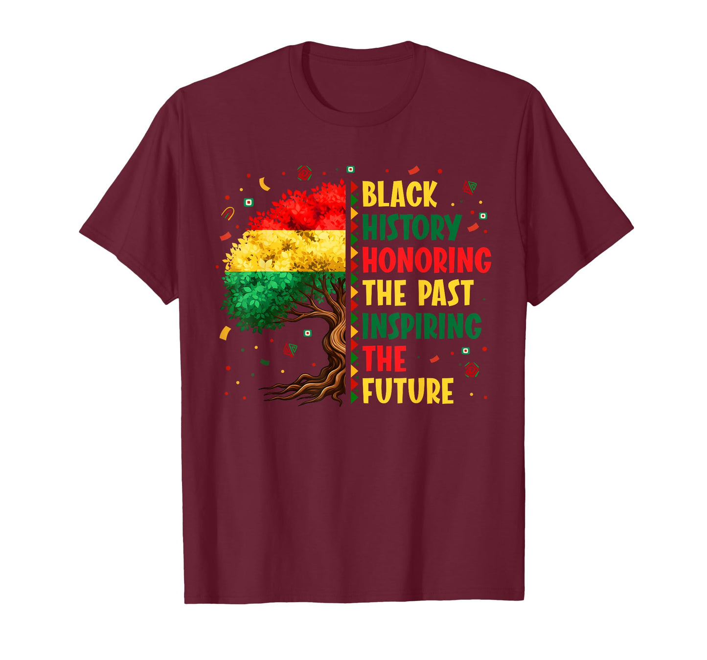 Black History Honoring Past Inspiring Future Men Women Kid T-Shirt