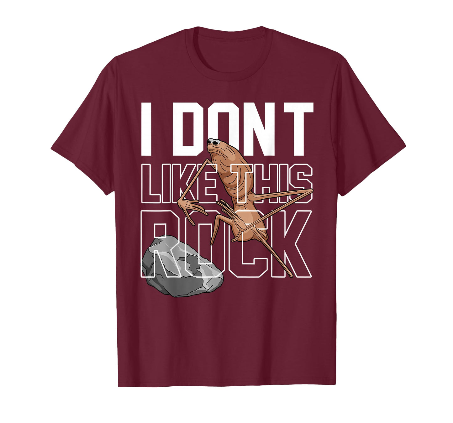 Marcus The Worm I Don't Like This Rock Funny Meme Brain Rot T-Shirt