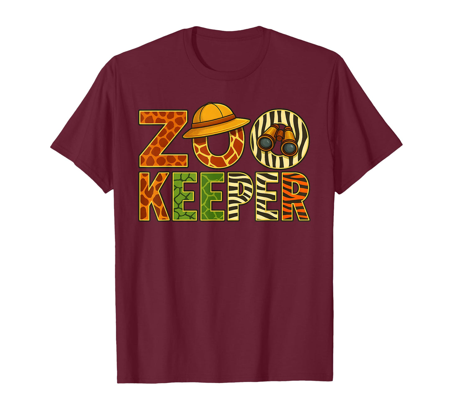 Zookeeper Animals Safari Zoo Keeper Costume Adult Men Women T-Shirt