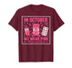 Pink Pharmacy Tech Life in October We Wear Breast Cancer T-Shirt