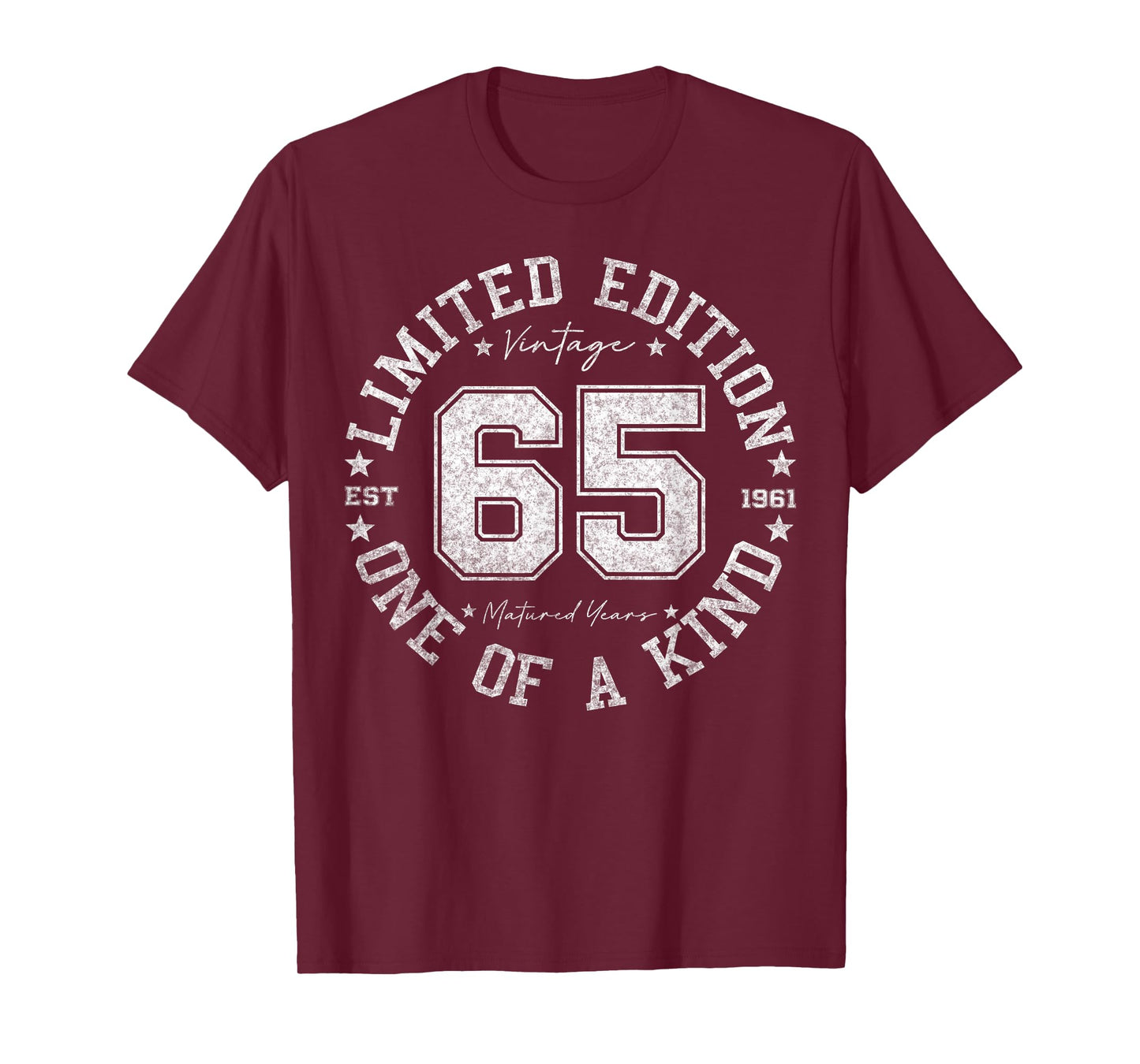 65 Year Old Gifts Vintage 1961 Limited Edition 65th Birthday T-Shirt
