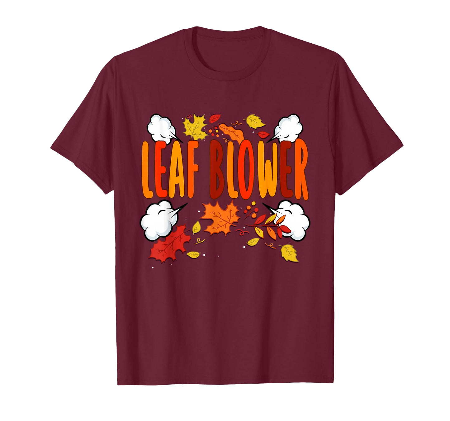 Funny Leaf Blower Fall Costume Halloween Couple Matching T-Shirt