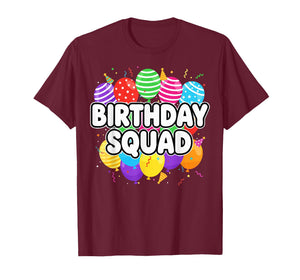 Birthday Squad Party Crew Matching T-Shirt