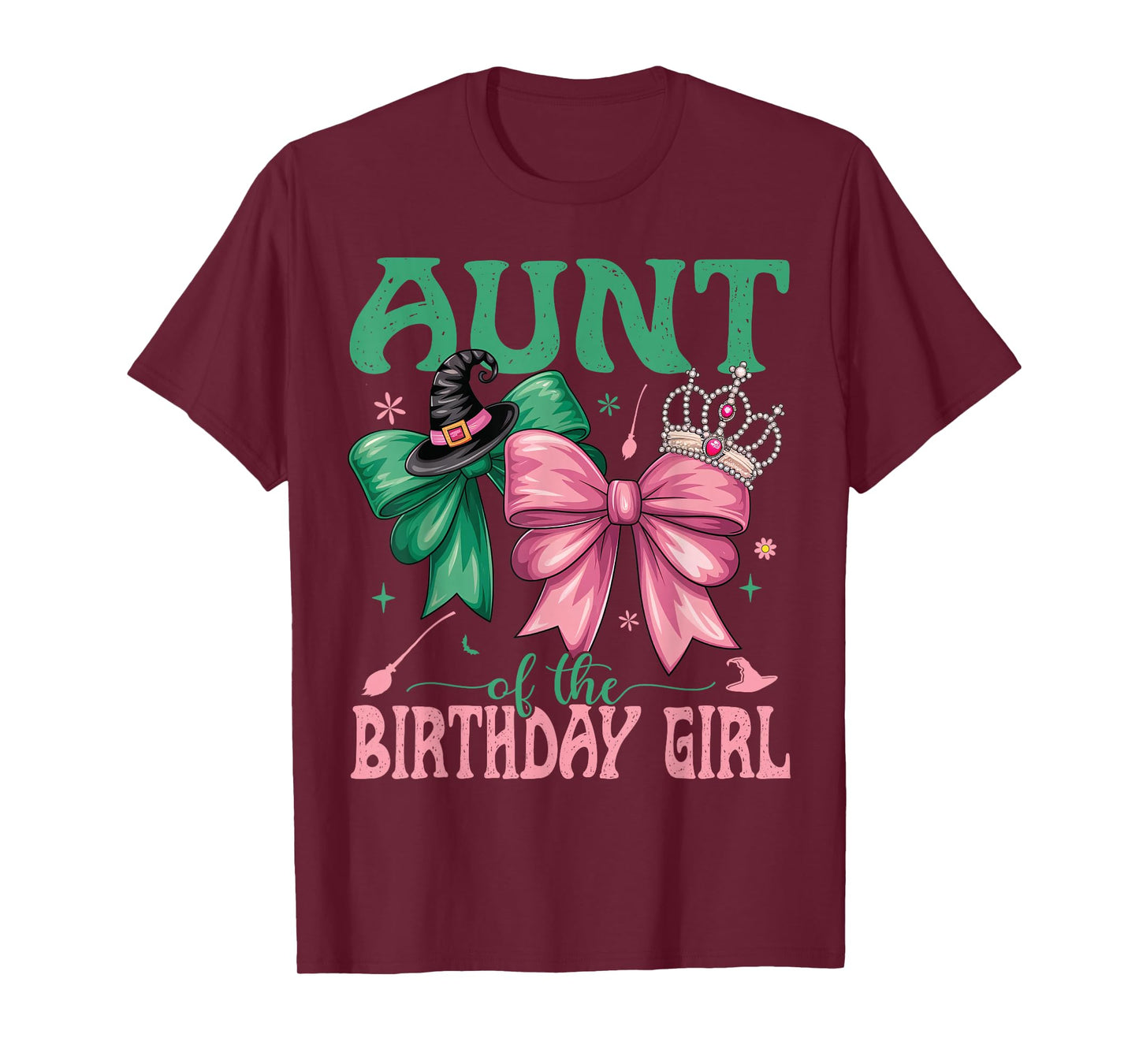 Aunt of The Birthday Girl Matching Witch Family Bday Part T-Shirt