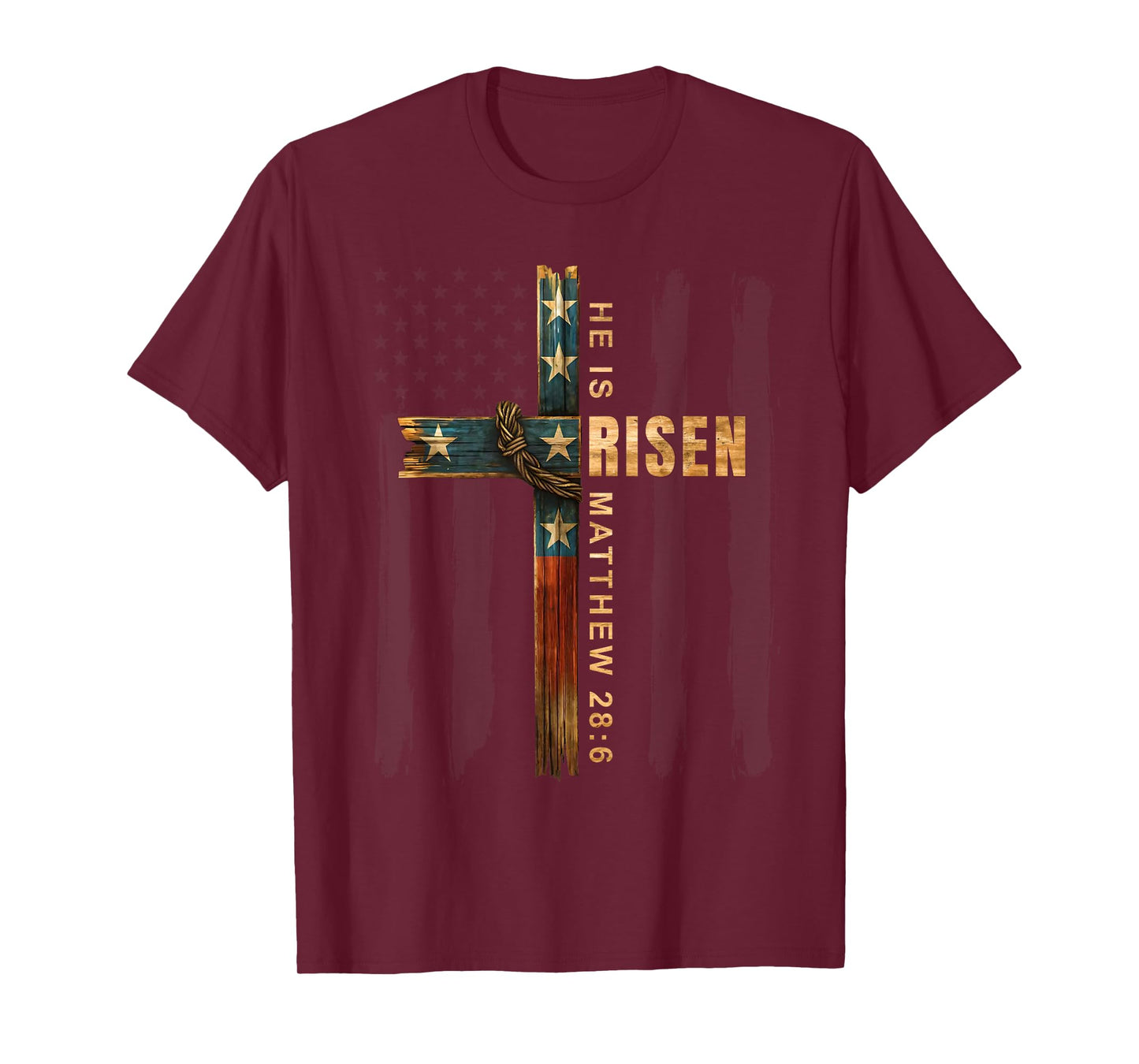 Easter Cross He is Risen Jesus Christian Men Women Teen Kids T-Shirt