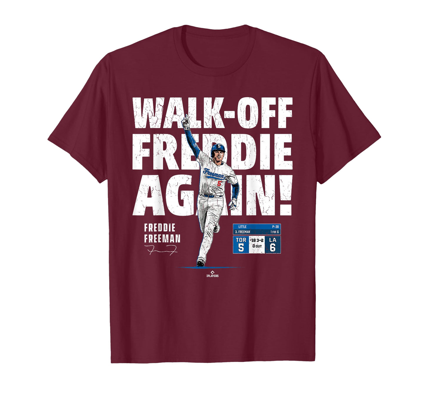 Freddie Freeman Los Angeles Walk Off Home Run MLBPA T-Shirt