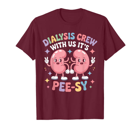 Dialysis Crew Nephrology Tech Kidney Dialysis Nurse T-Shirt