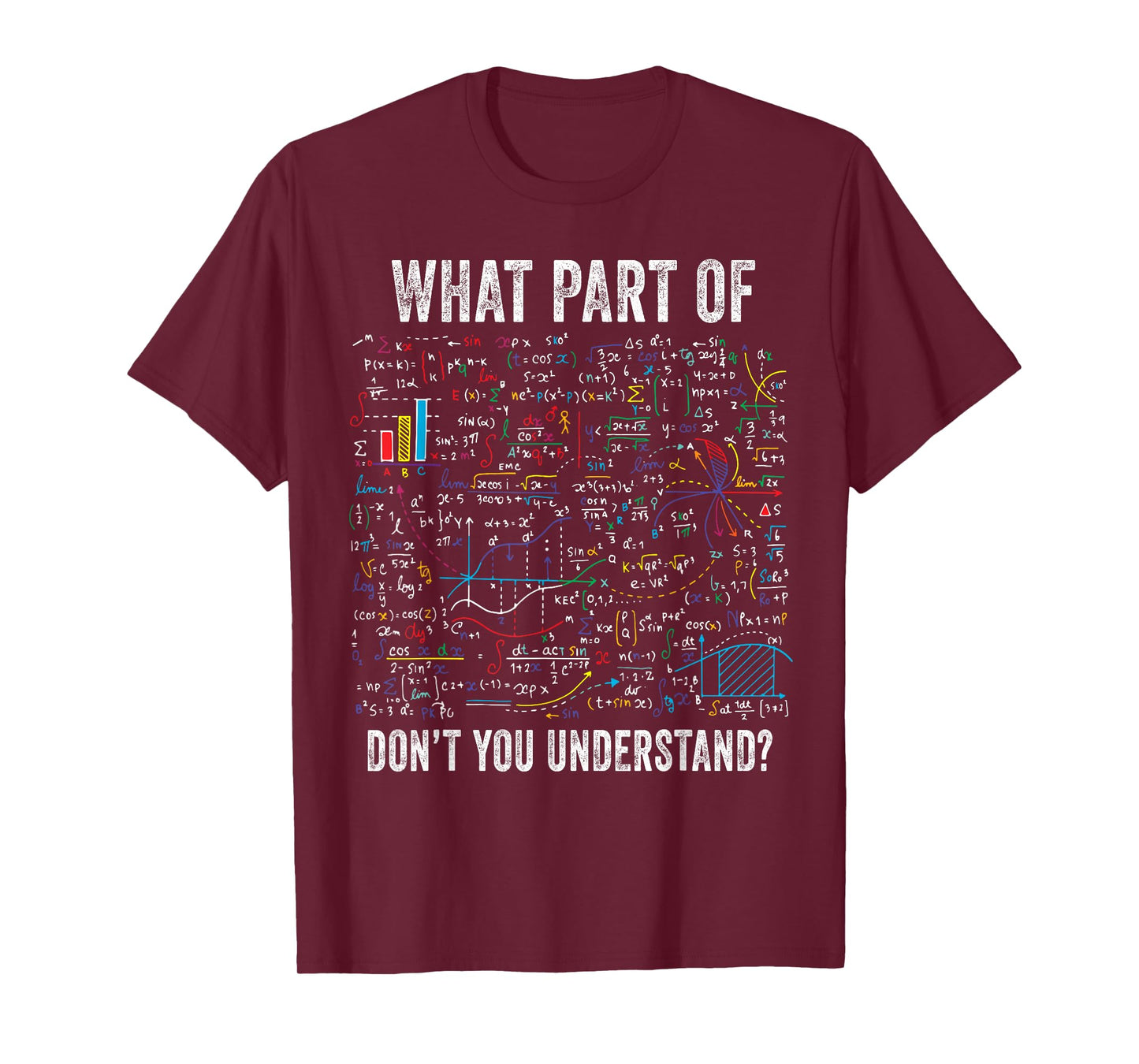 What Part of Don’t You Understand Funny Math Sarcastic T-Shirt