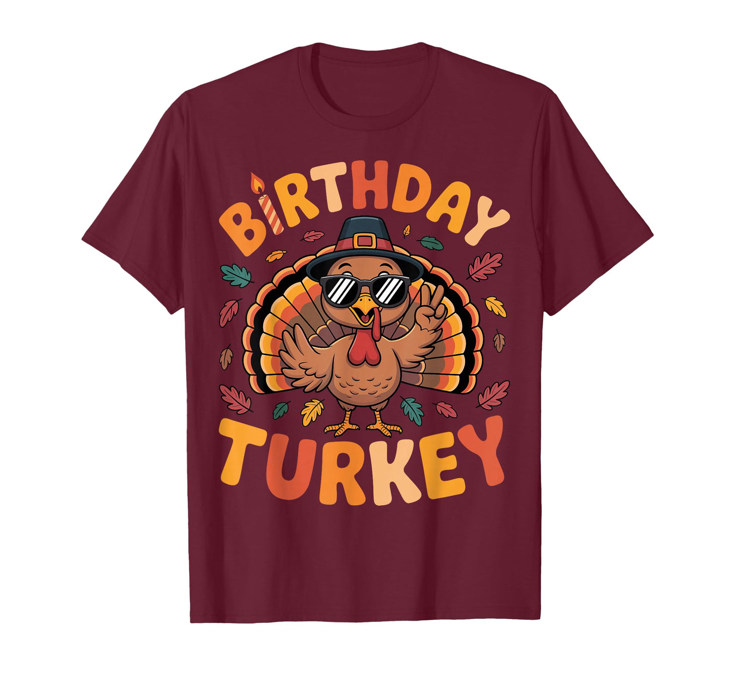 Thanksgiving Birthday Turkey Birthday Party Toddler Boy Girl T-Shirt
