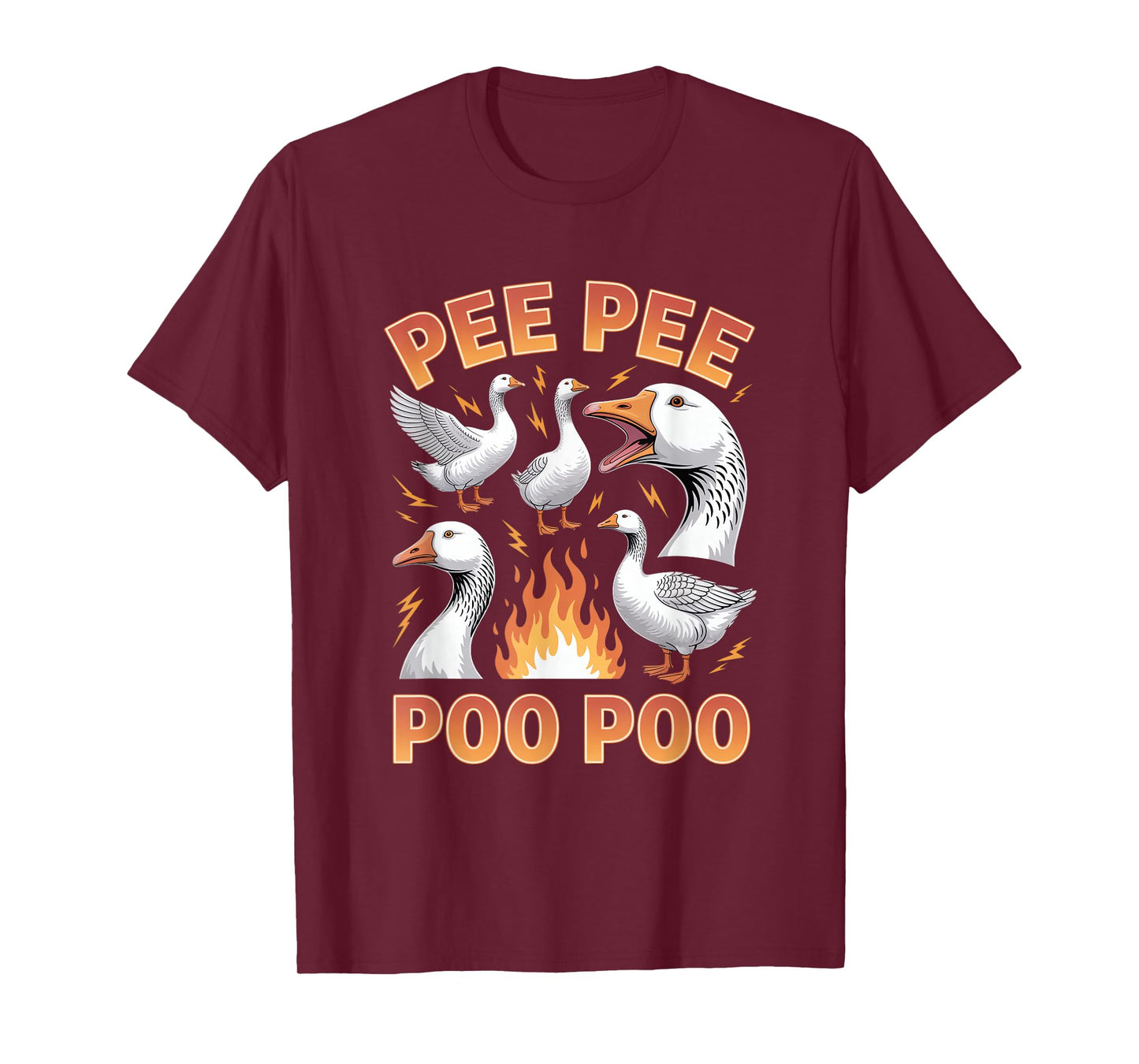 Pee Pee Poo Poo Goose Meme Unwearable Aduld Humor T-Shirt