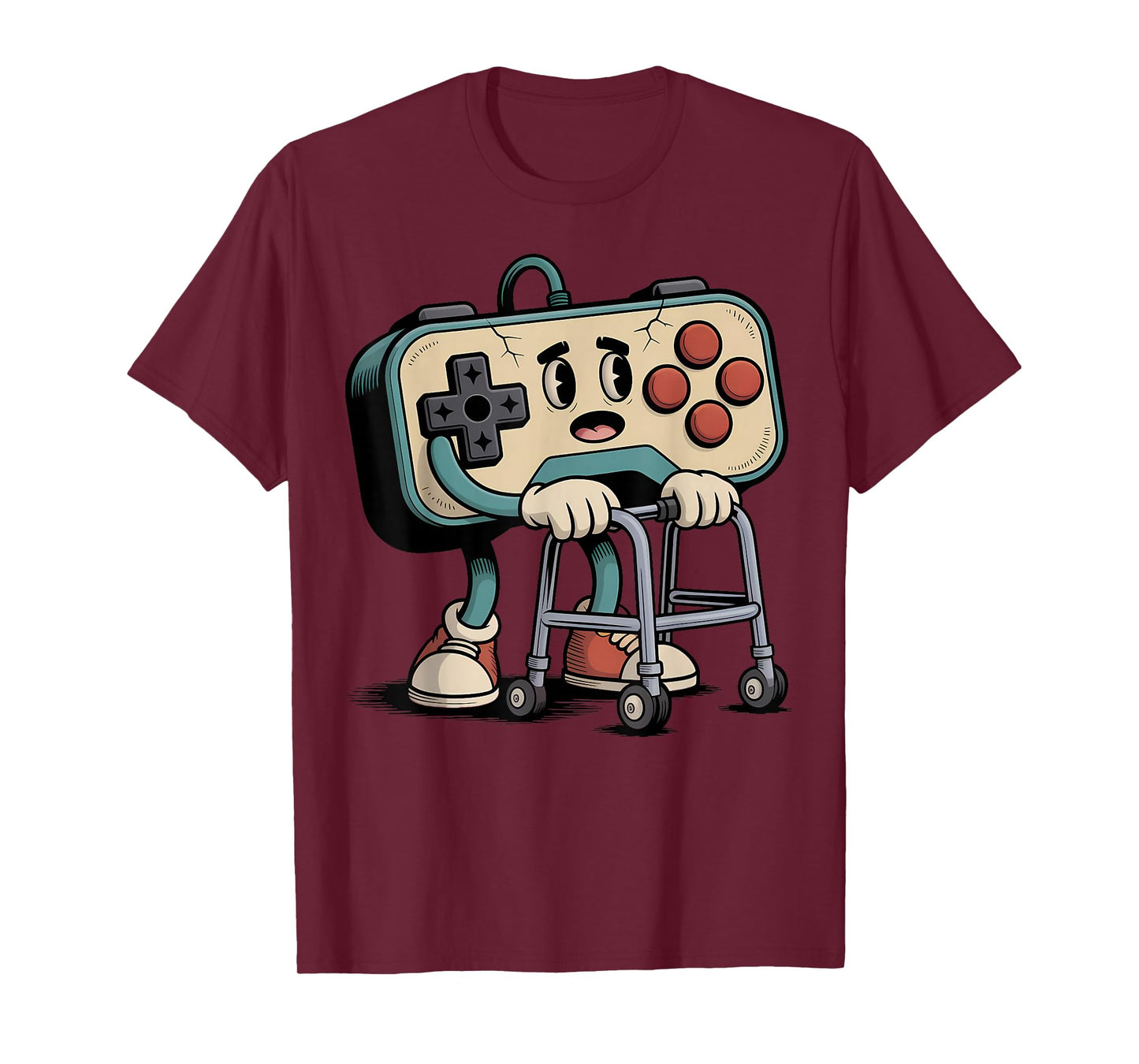 Retro Funny Old Gamer 80s 90s Classic Video Game Humor Style T-Shirt