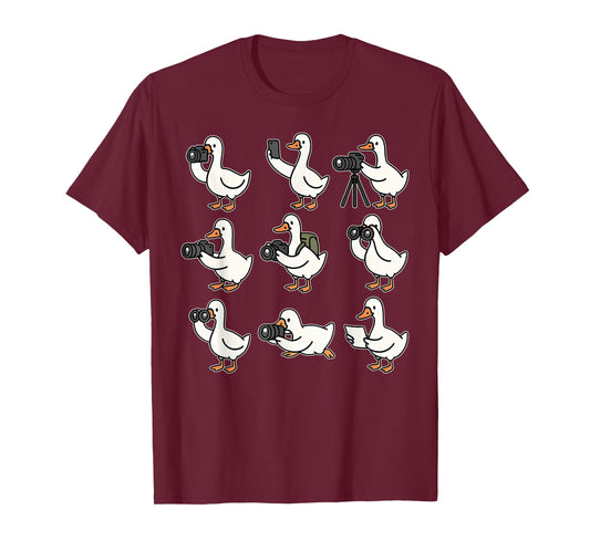 Funny Goose Photographer Photography Camera Photo Lover T-Shirt