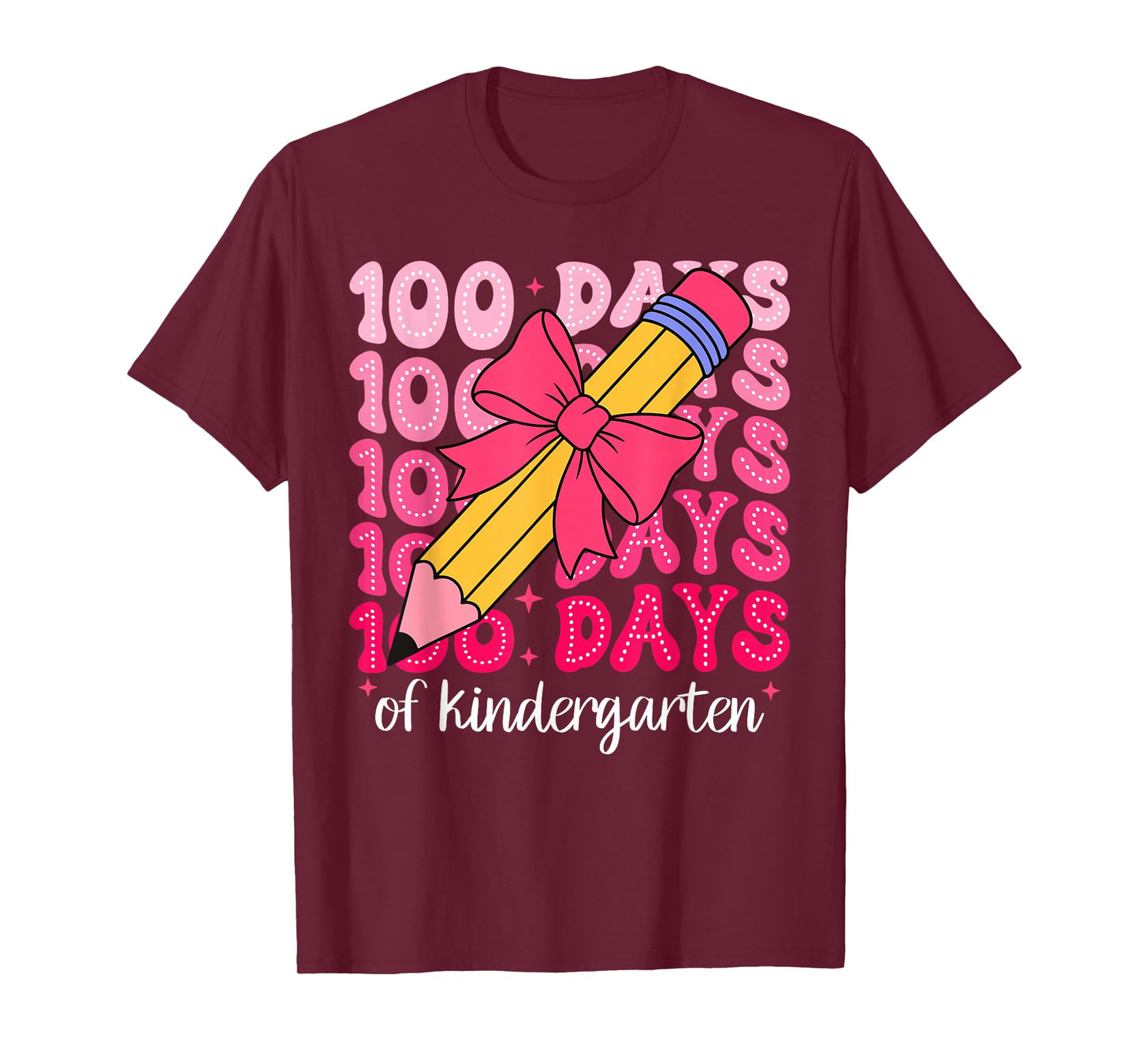 100 Days of Kindergarten Teacher 100th Day of School T-Shirt