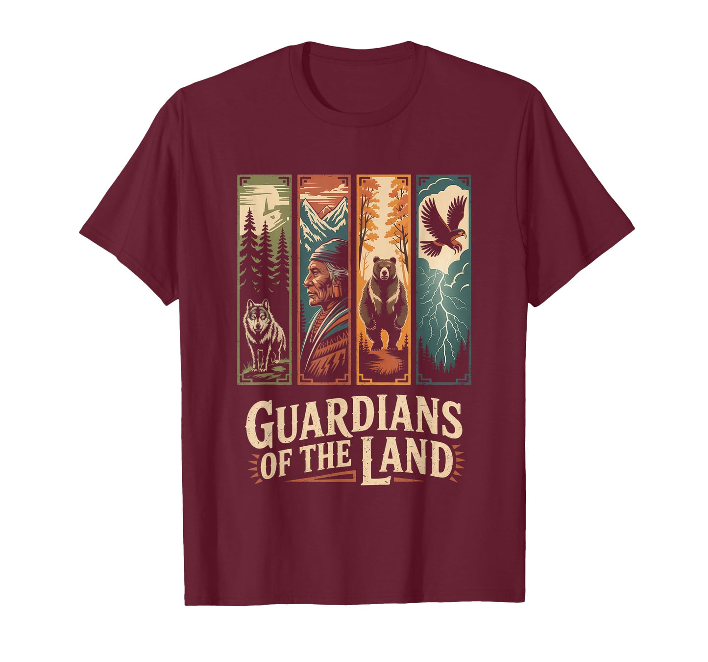 Native American Indian Guardians of Land Spirit Nature T-Shirt
