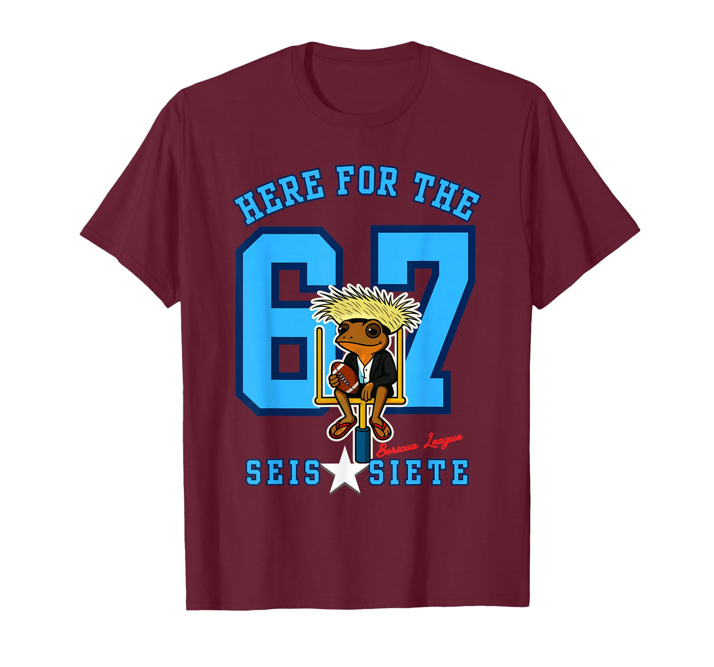 Coqui Puerto Rico Game Day Football Here for The SEIS Siete T-Shirt