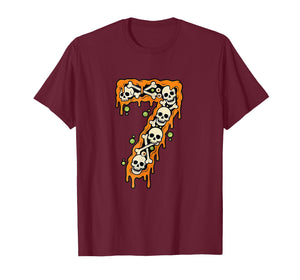 Number 7 Six Seven 6 7 Meme Funny Design Couples Halloween T-Shirt