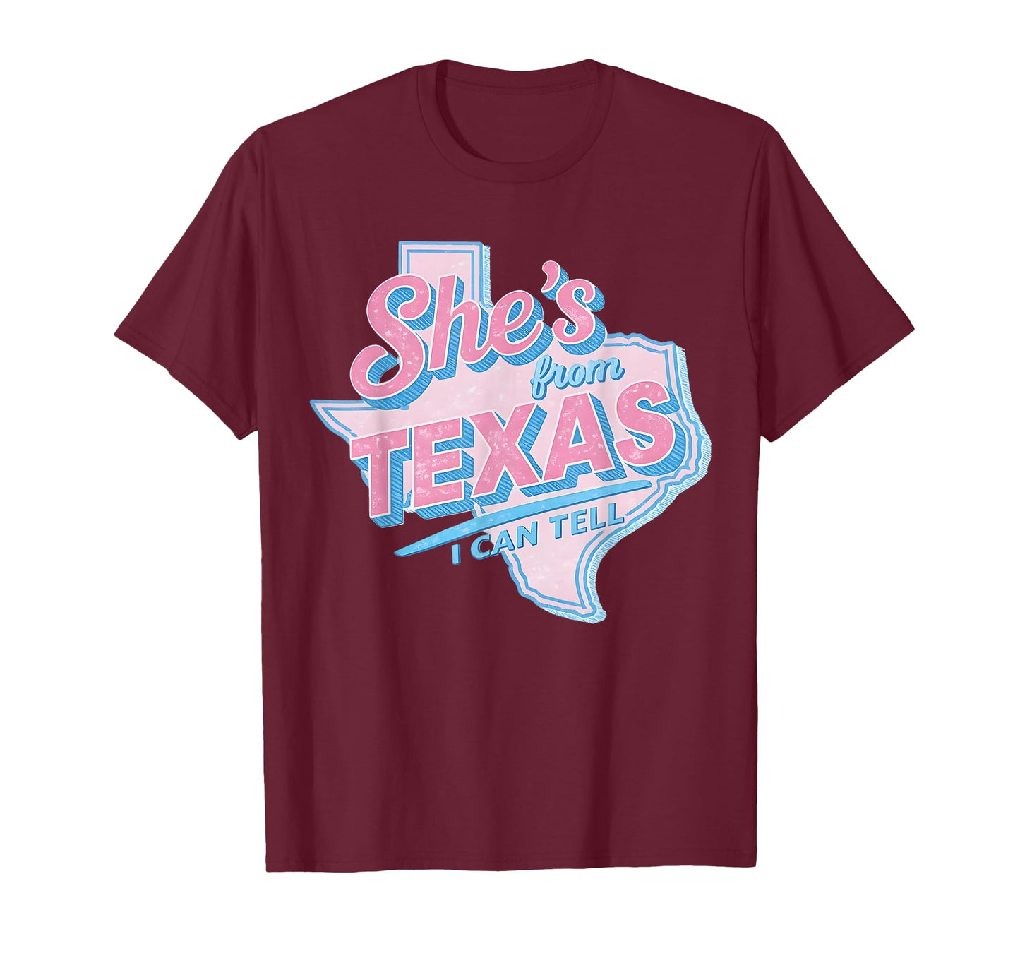 She's from Texas I Can Tell Retro Vintage Texas Girl T-Shirt