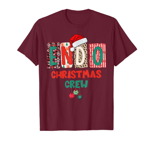 ENDO Christmas Crew Endoscopy Nurse GI Colonoscopy Xmas T-Shirt