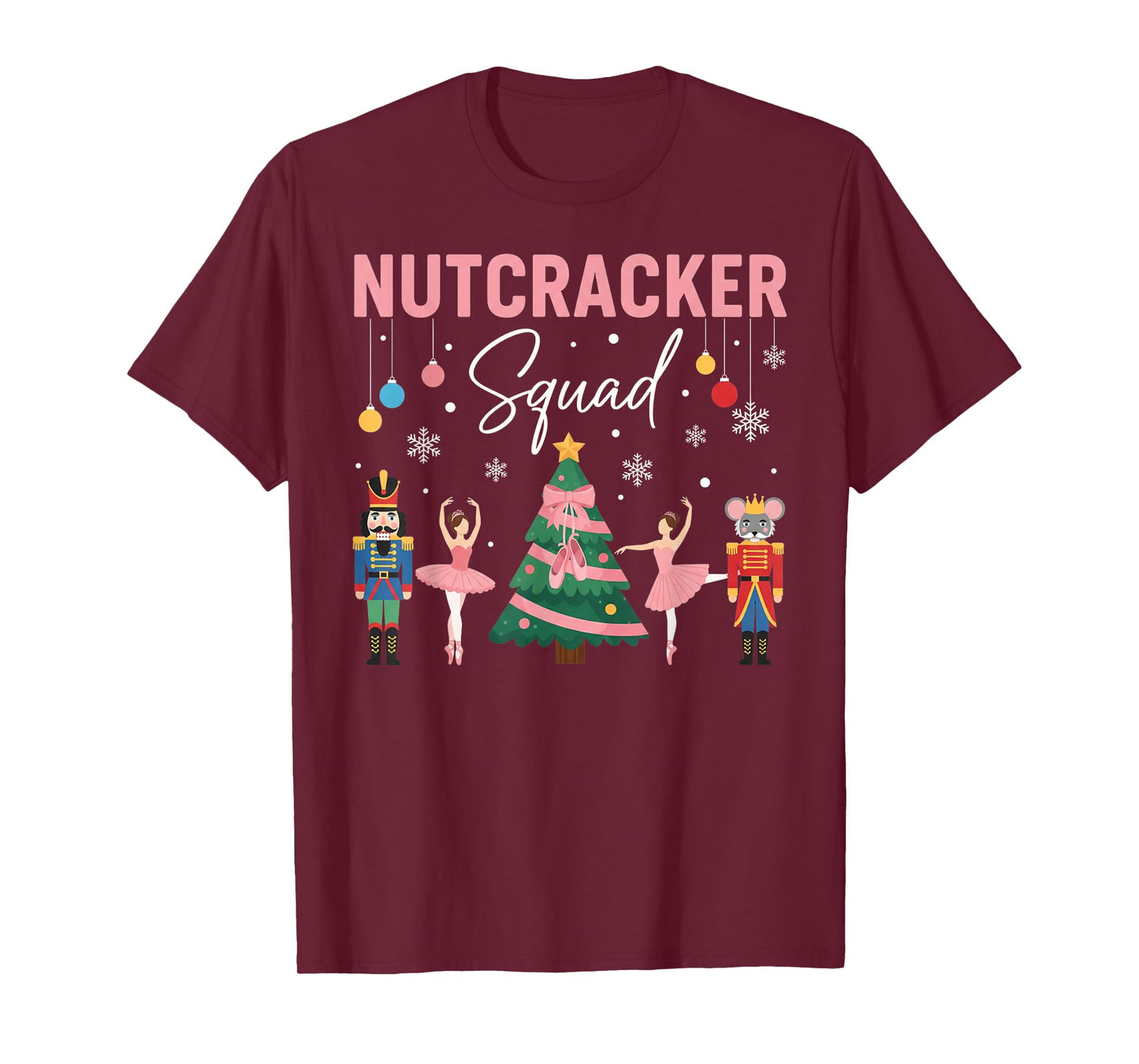 Christmas Nutcracker Squad Ballet Dance Women Kids Girls T-Shirt
