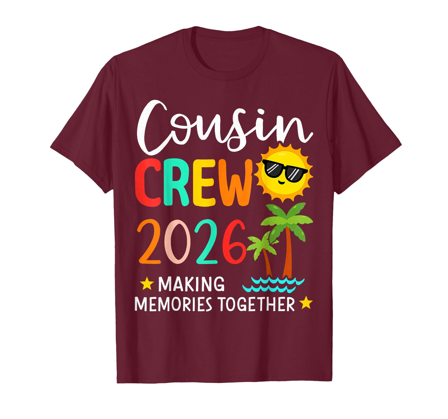 Cousin Crew 2026 Summer Vacation Beach Family Trip Matching T-Shirt