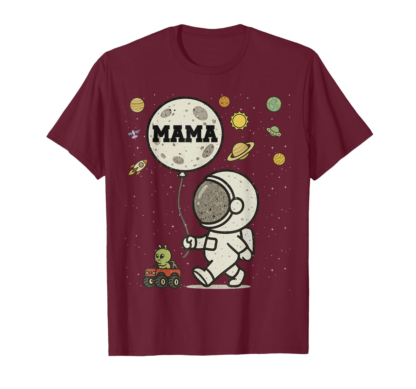 Astronaut Mama Space Birthday T-Shirt