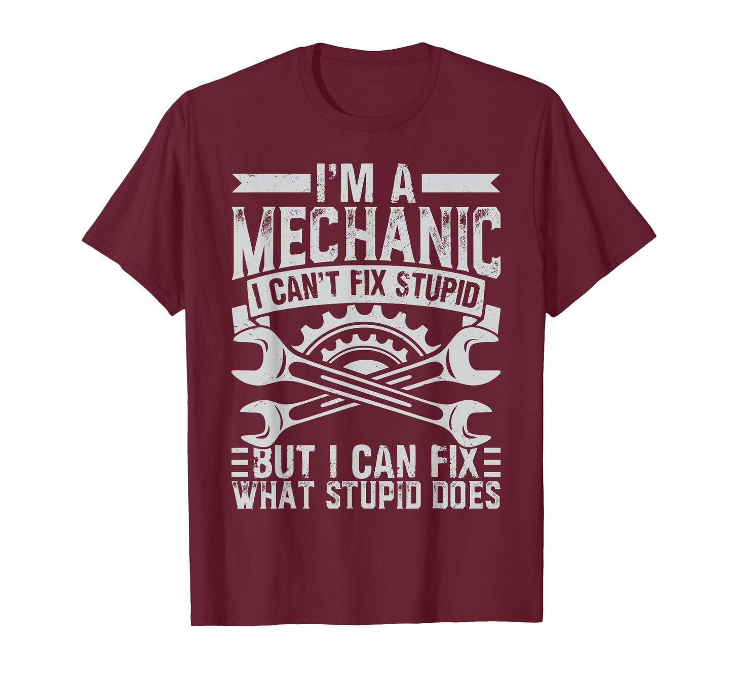 Funny Car Mechanic Design Men Women Kids Auto Mechanic T-Shirt