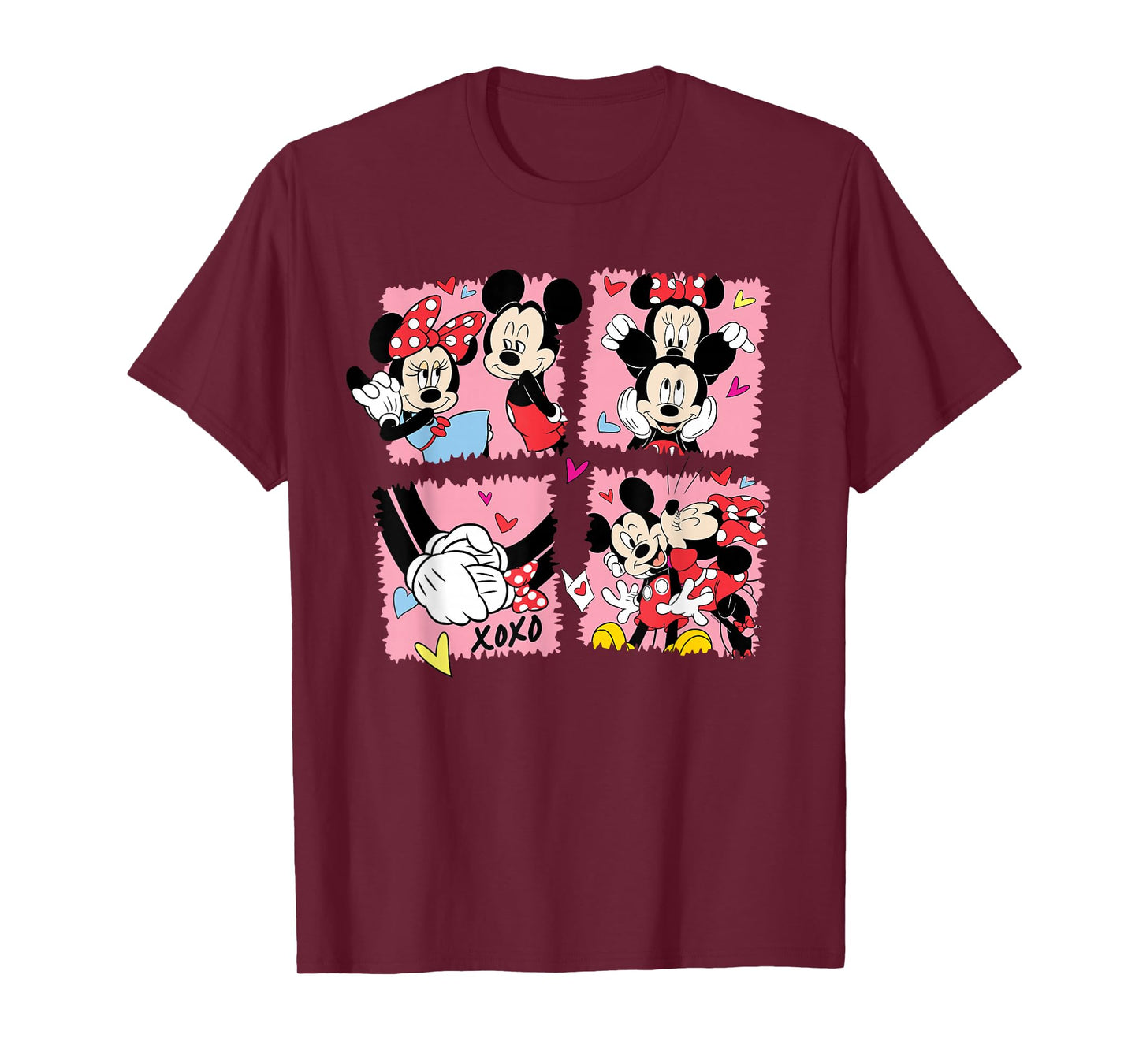 Disney Mickey & Minnie Valentine's Day Couple's Snapshots T-Shirt