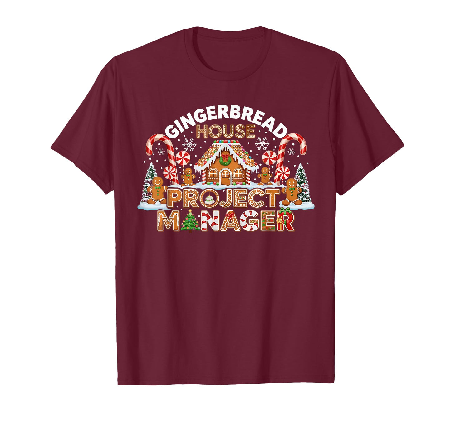 Gingerbread Man Costume, Gingerbread House Project Manager T-Shirt