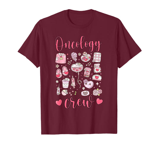 Oncology Crew Valentines Day ONC Nursing Oncologist Medical T-Shirt