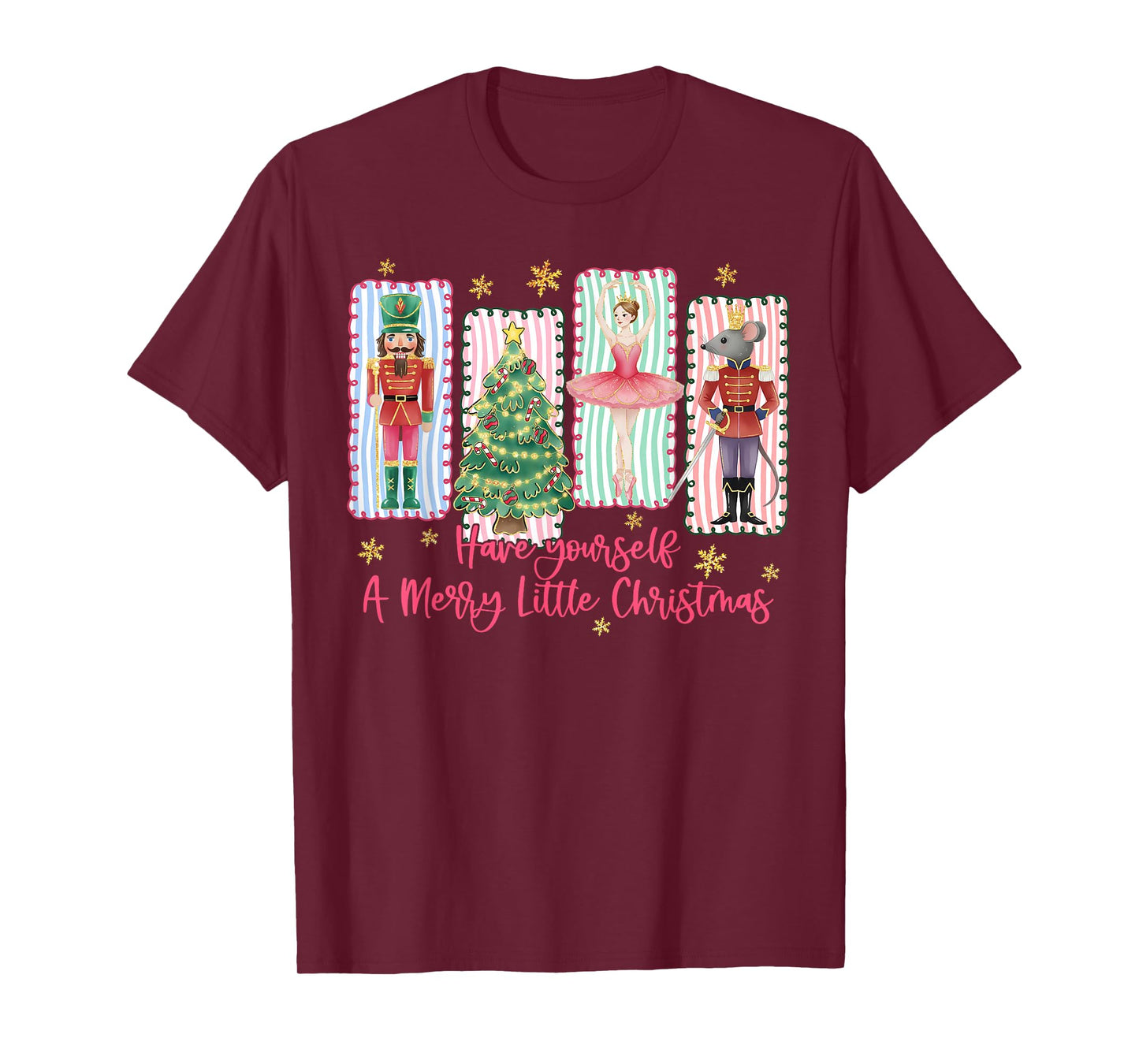 Preppy Have Yourself A Merry Christmas Nutcracker Holiday T-Shirt
