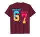 7 Years Old Birthday Peace Out 6 Now I'm 7 67 Birthday Kids T-Shirt