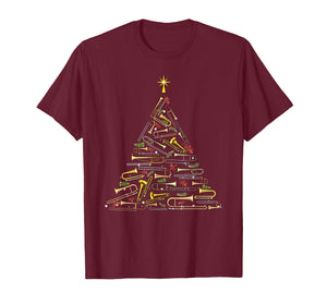 Cool Trombone Christmas Tree Trombone Lovers Marching Band T-Shirt