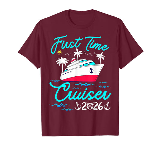 First Time Cruiser 2026 1st Cruise Vacation Family Couples T-Shirt