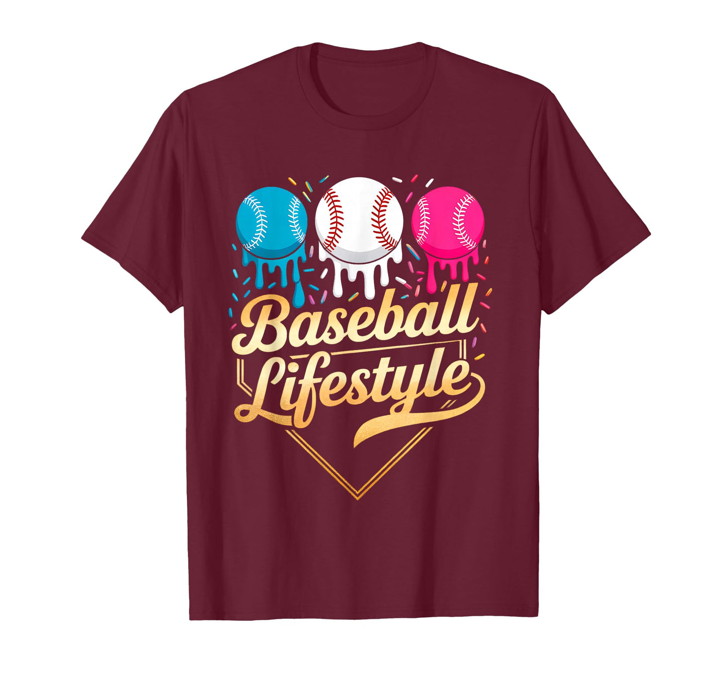 Baseball Lifestyle 101 Apparel Youth Baseball Drip Icecream T-Shirt