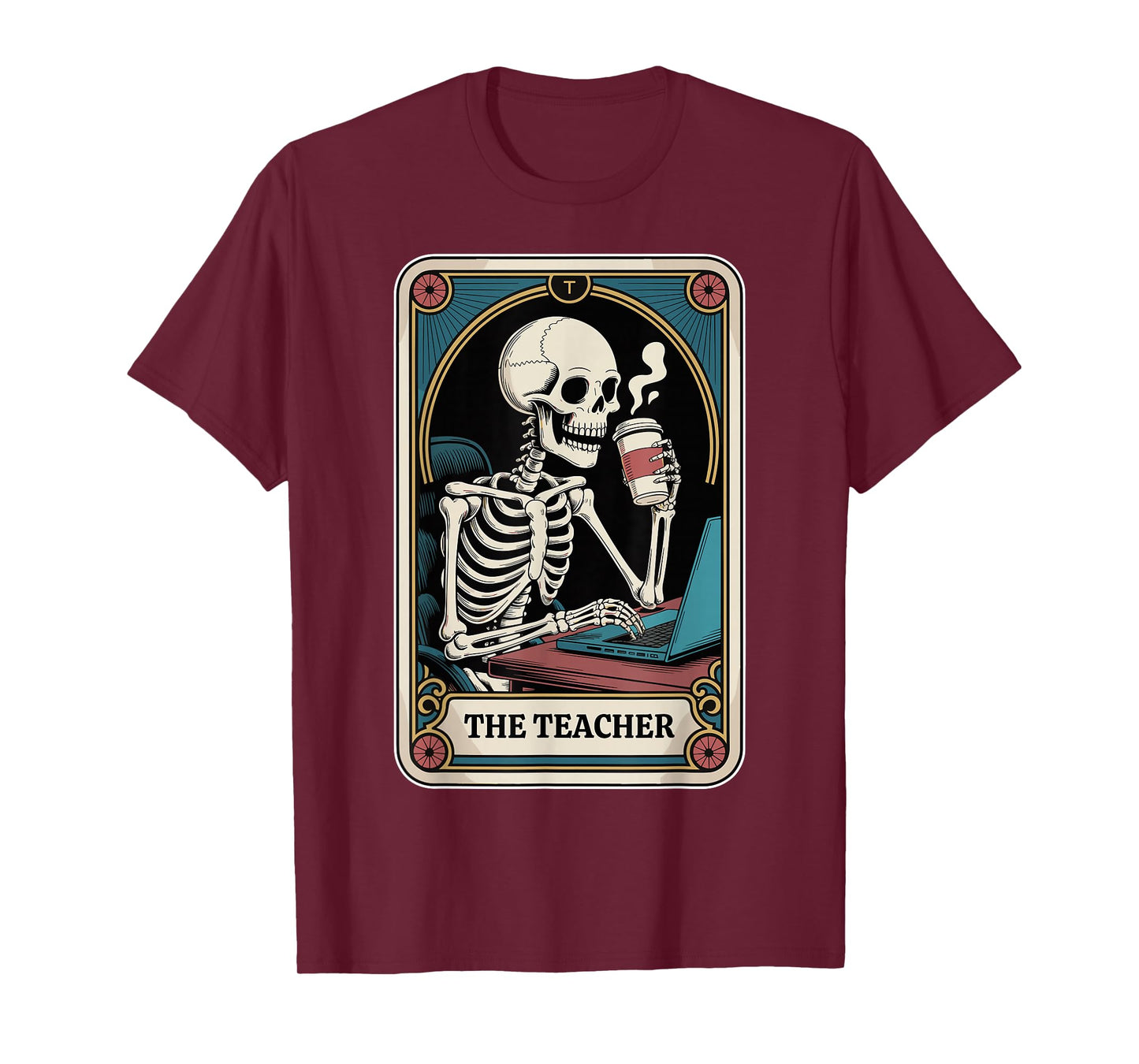 The Teacher Tarot Card Math Teacher English Funny Teacher T-Shirt