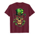 St Patricks Day Cool Leprechaun Skull Graphic T-Shirt