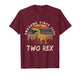 Kids Two rex 2nd Birthday Dinosaur 2 Year Old Boys Born 2024 T-Shirt