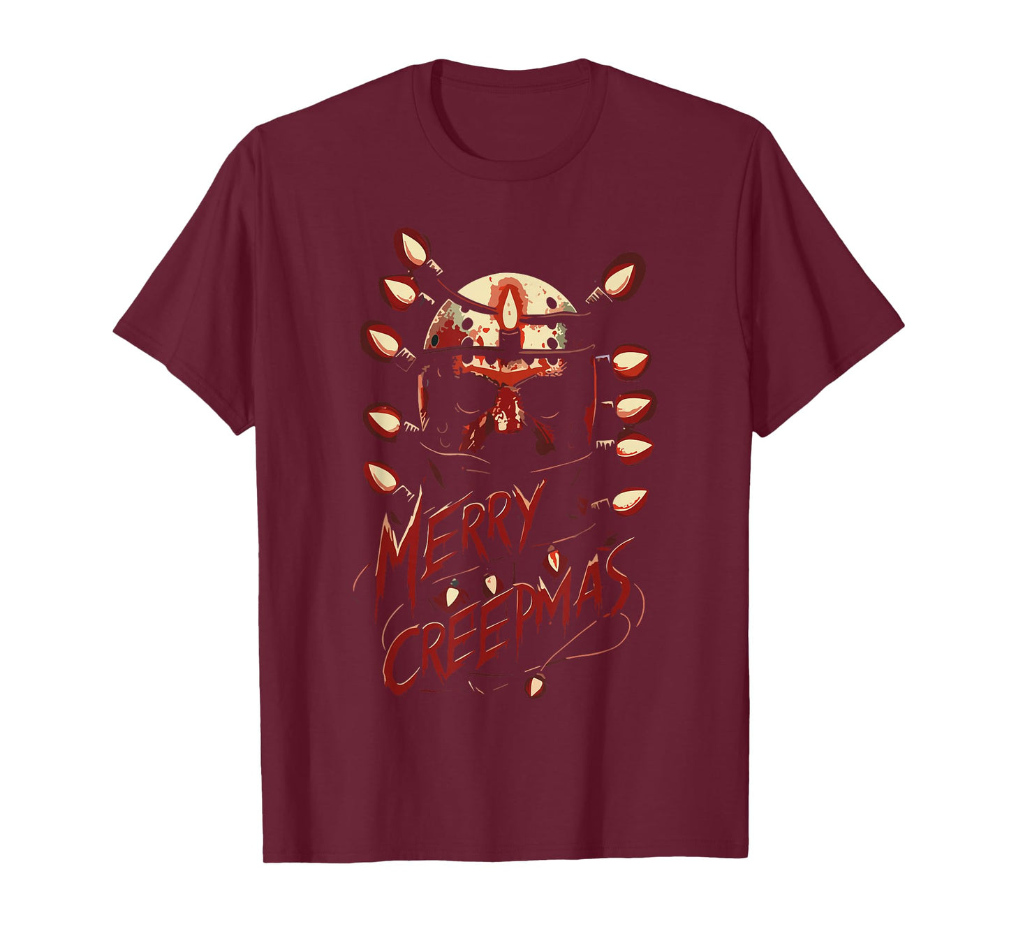 Merry Christmas Festive Slasher Candy Cane Menace T-Shirt