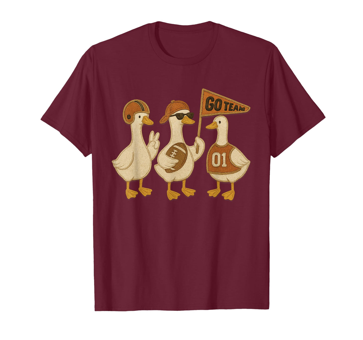 Go Team Duck Squad Funny Football Gameday Goose Lovers T-Shirt