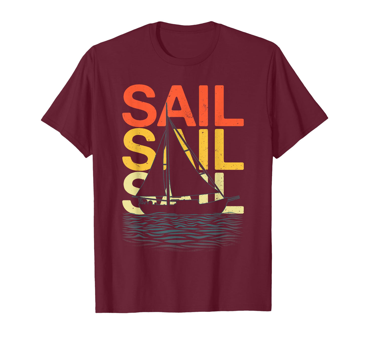 Funny Sailing Art for Men Women Sailing Lover Sail Boat T-Shirt