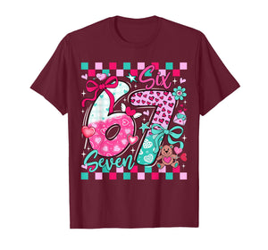 Six Seven Meme 67 Coquette Bow Valentines Day Women Girl Kid T-Shirt