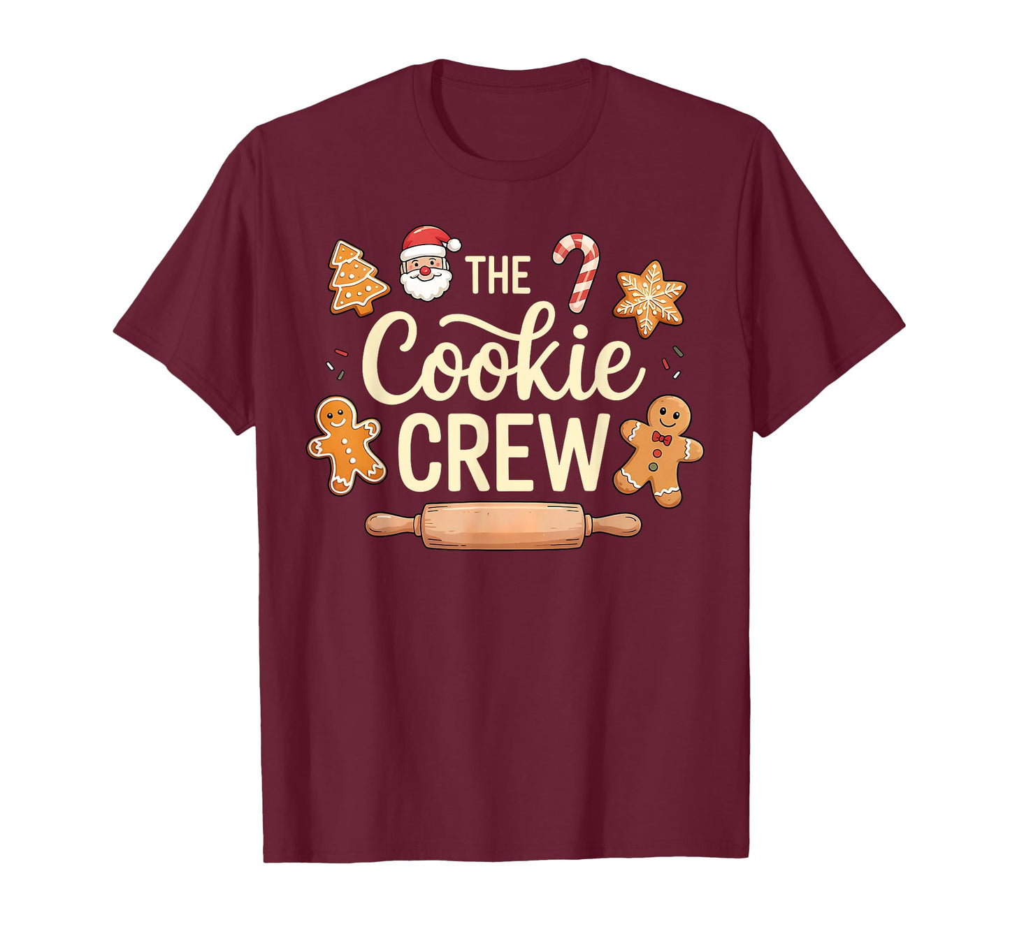 The Cookie Crew Christmas Baking Cookie Lover T-Shirt
