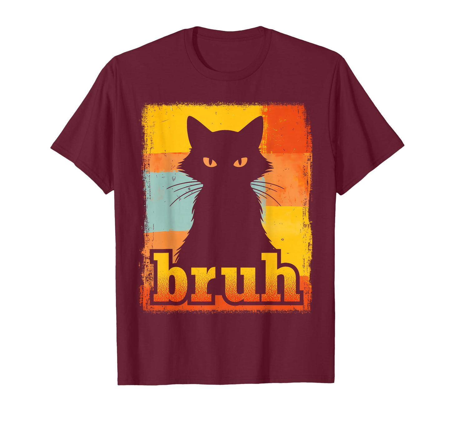 Funny Bruh Cat Meme for Teens Boys Girls Men Women Graphic T-Shirt