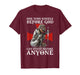 Women Knight Templar Warrior Kneels Before God T-Shirt